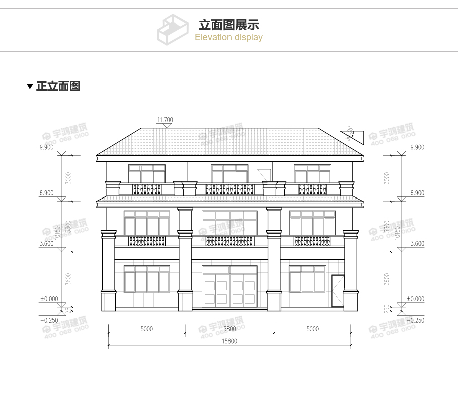 173平帶露臺三層農(nóng)村小別墅設(shè)計圖紙