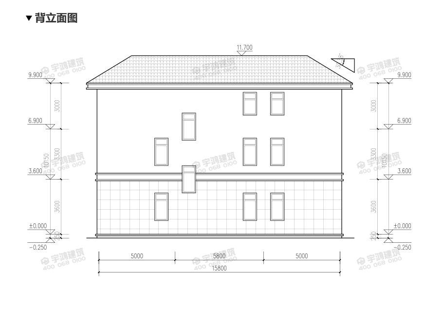 173平帶露臺三層農(nóng)村小別墅設(shè)計圖紙