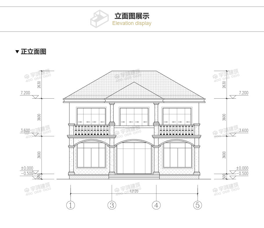 153平帶堂屋農(nóng)村簡歐房屋設(shè)計施工圖紙