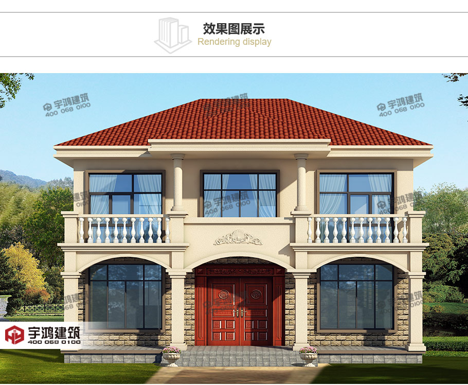 153平帶堂屋農(nóng)村簡歐房屋設(shè)計施工圖紙