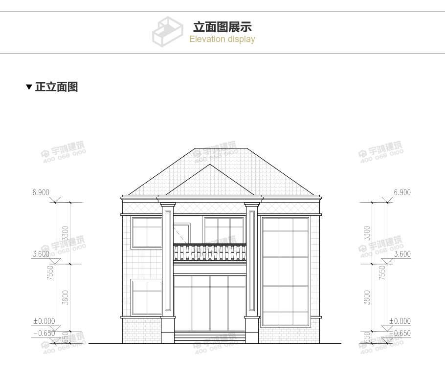 漂亮126平鄉村復式小洋樓設計圖紙