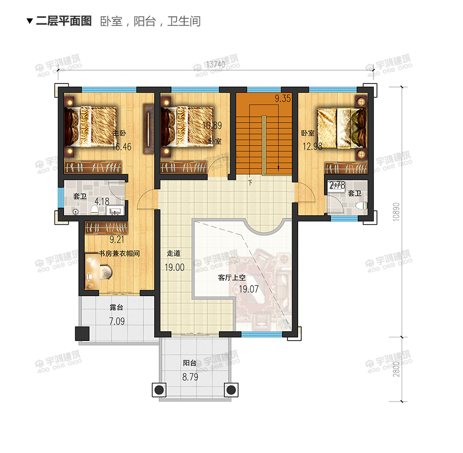 140平新中式20萬元二層小樓設(shè)計圖，耐看實(shí)用