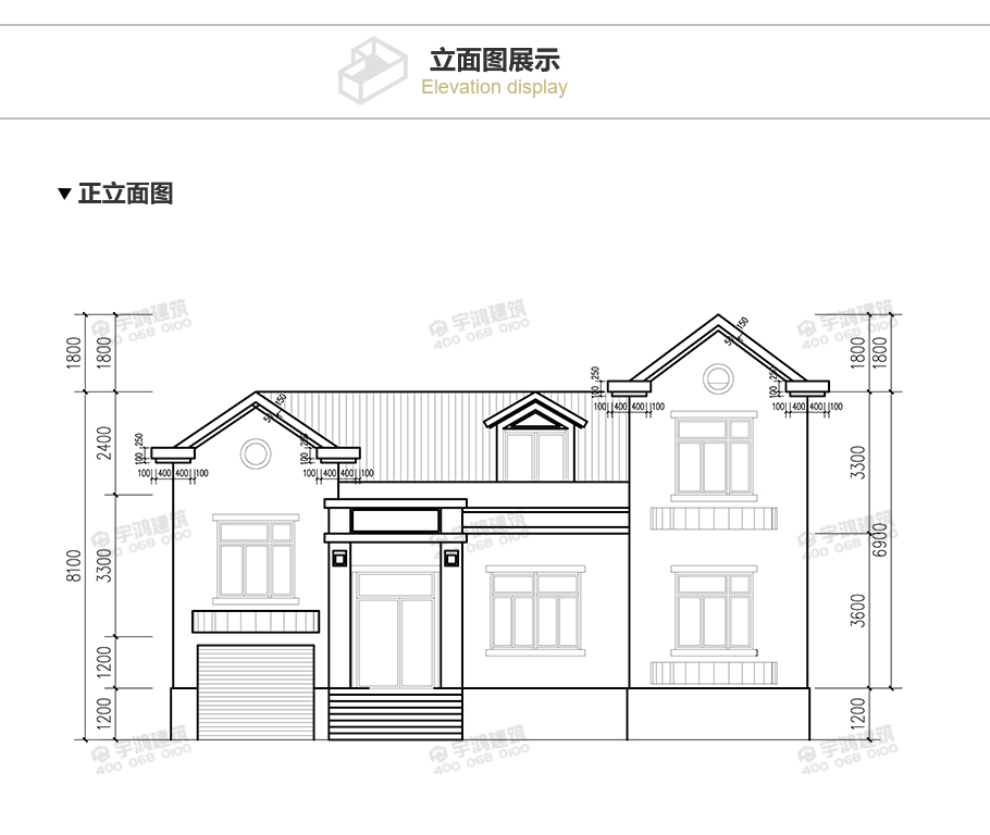 新型農(nóng)村一層半小別墅設(shè)計(jì)圖，美觀實(shí)用帶閣樓