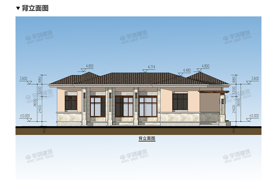 鄉下建房一層別墅戶型圖及效果圖，時尚又實惠