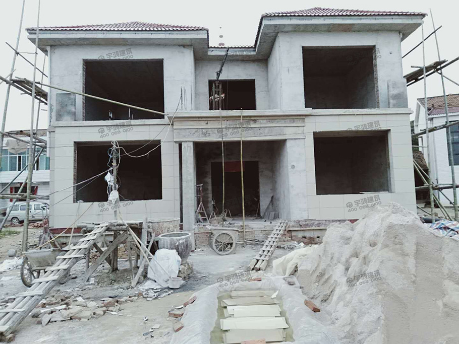 唐式風格農(nóng)村二層自建房設計圖紙及效果圖，古樸典雅