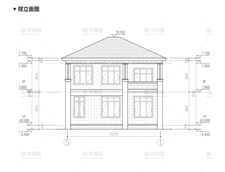 新農(nóng)村兩層歐式別墅設(shè)計圖帶復(fù)式客廳
